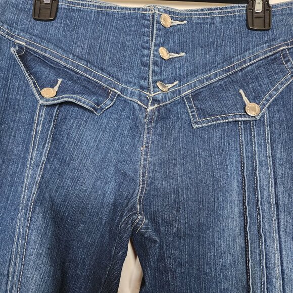 Y2k vintage indulgence mid rise denim Capri pants size 10 - Picture 5 of 8